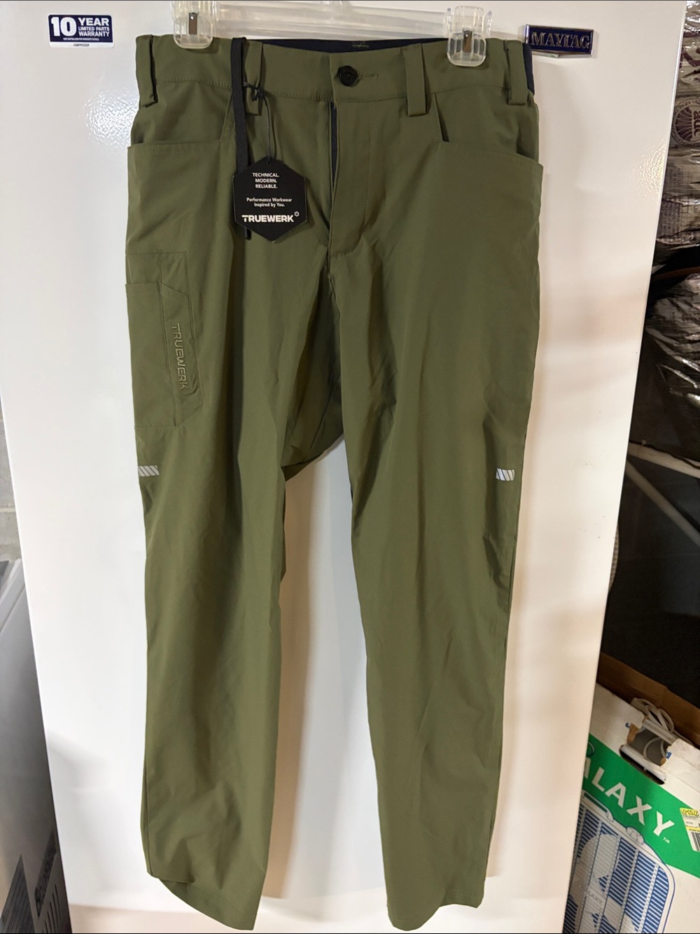 Truewerk Olive Green Cargo Pants — Lightweight Performance for Men
